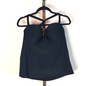 Old Navy Black Swim Top with built in bra size XL